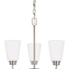 Generation Lighting. Three Light Chandelier