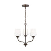 Generation Lighting. Three Light Chandelier