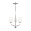 Generation Lighting. Three Light Chandelier