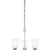 Generation Lighting. Three Light Chandelier