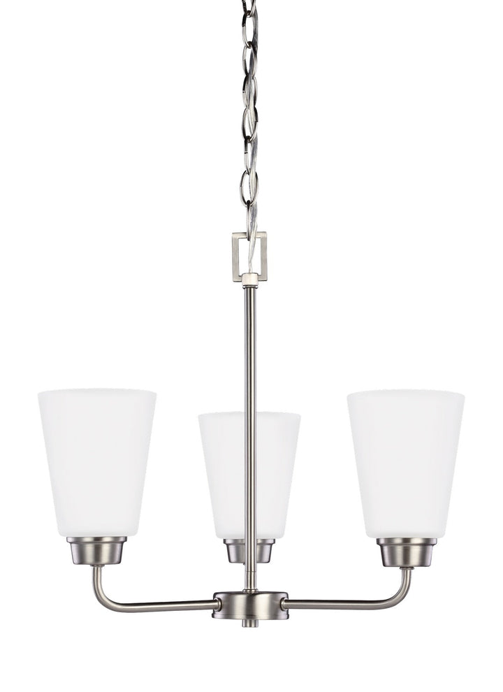 Generation Lighting. Three Light Chandelier