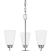 Generation Lighting. Three Light Chandelier