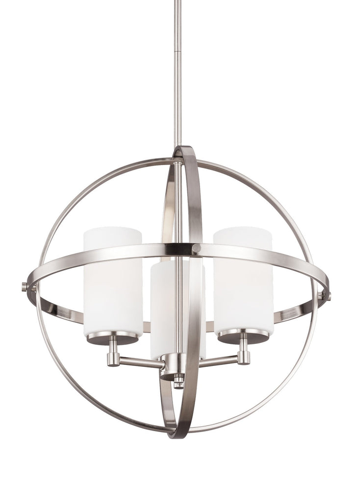 Generation Lighting. Three Light Chandelier