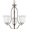 Generation Lighting. Three Light Chandelier