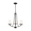 Generation Lighting. Three Light Chandelier