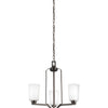 Generation Lighting. Three Light Chandelier