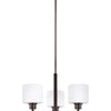 Generation Lighting. Three Light Chandelier