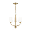 Generation Lighting. Three Light Chandelier