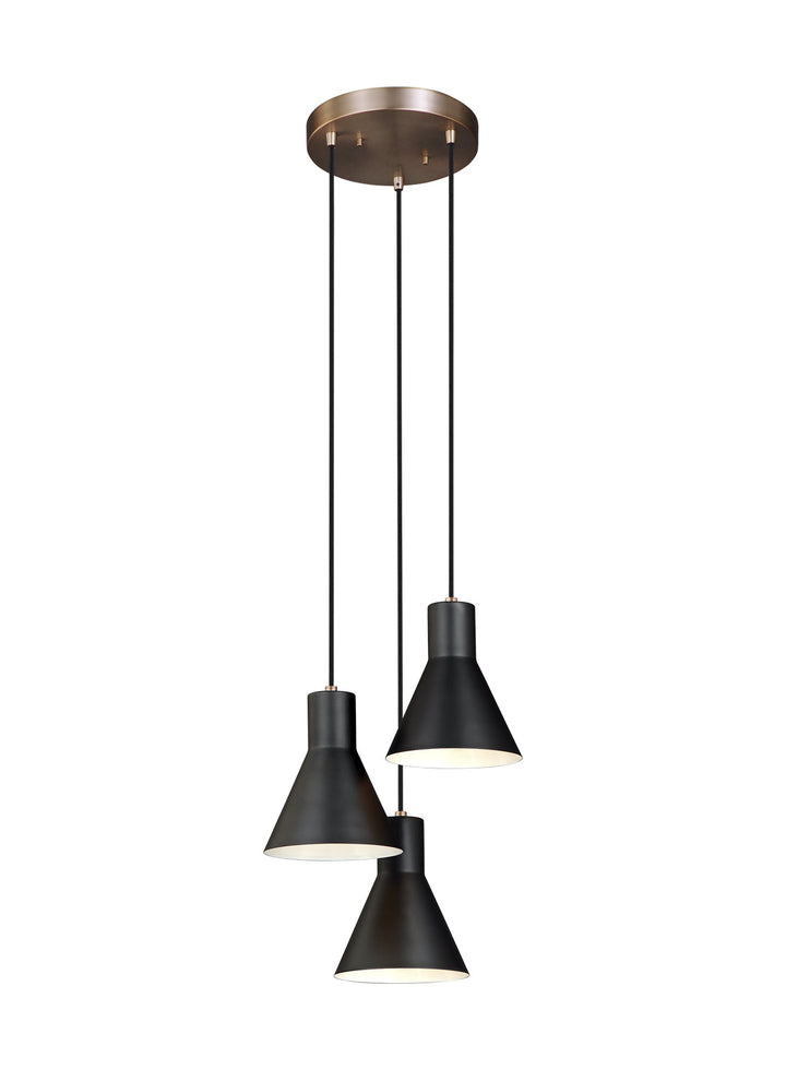 Generation Lighting. Three Light Cluster Pendant