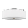 Generation Lighting. Three Light Flush Mount