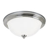 Generation Lighting. Three Light Flush Mount