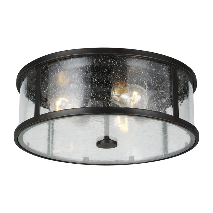 Generation Lighting. Three Light Flush Mount