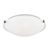 Generation Lighting. Three Light Flush Mount