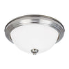 Generation Lighting. Three Light Flush Mount