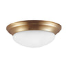 Generation Lighting. Three Light Flush Mount