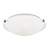 Generation Lighting. Three Light Flush Mount