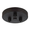 Generation Lighting. Three Light Multi-Port Canopy with Swag Hooks