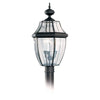 Generation Lighting. Three Light Outdoor Post Lantern