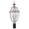 Generation Lighting. Three Light Outdoor Post Lantern