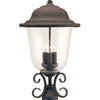 Generation Lighting. Three Light Outdoor Post Lantern