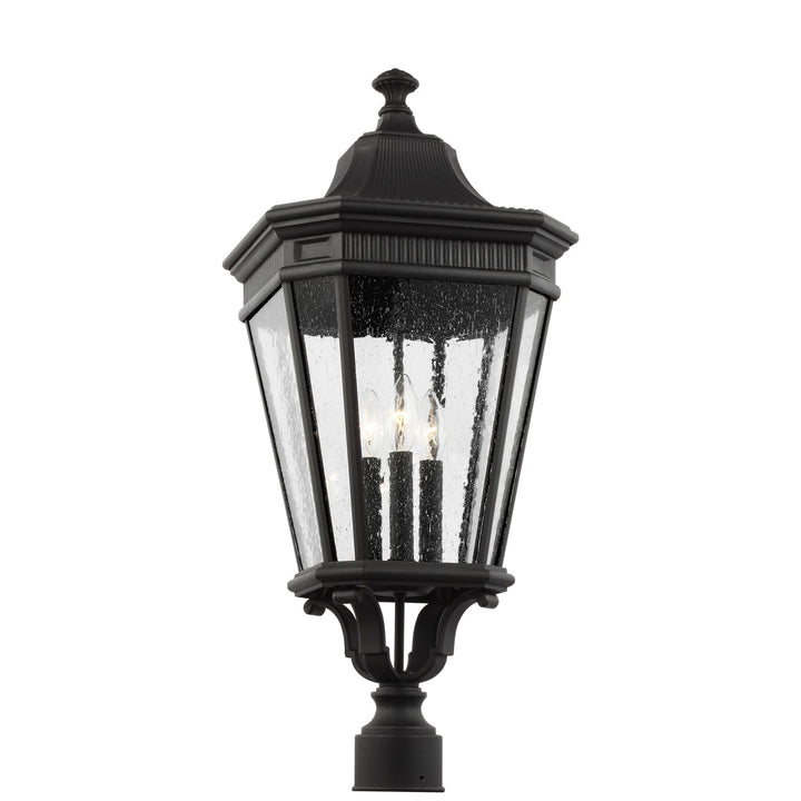 Generation Lighting. Three Light Outdoor Post Lantern