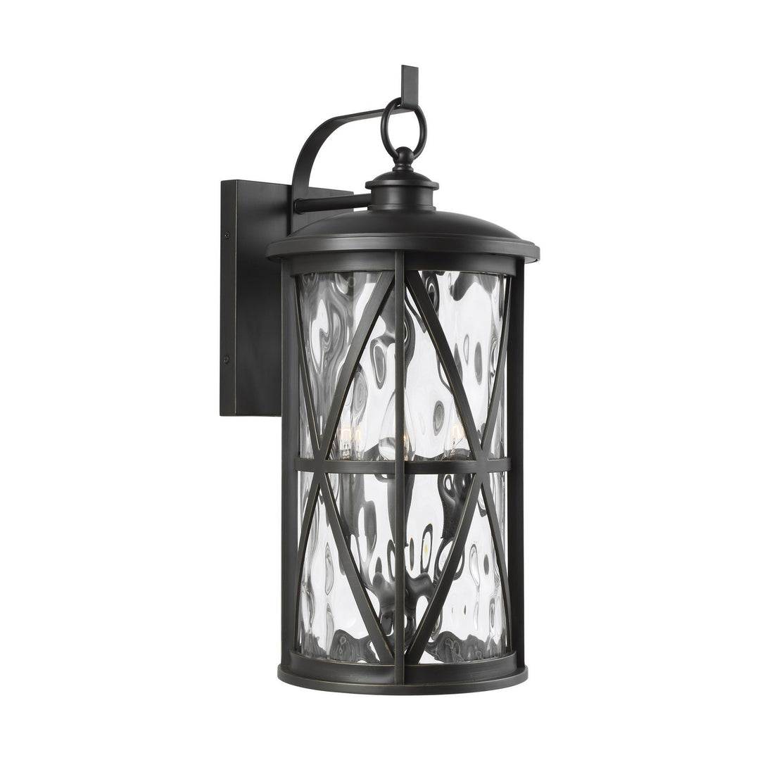 Generation Lighting. Three Light Outdoor Wall Lantern