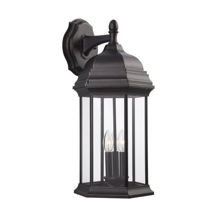 Generation Lighting. Three Light Outdoor Wall Lantern