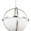Generation Lighting. Three Light Pendant
