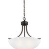 Generation Lighting. Three Light Pendant