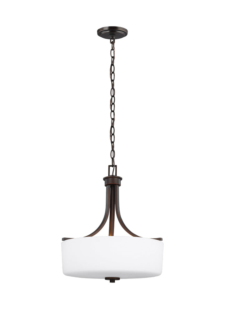 Generation Lighting. Three Light Pendant