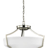 Generation Lighting. Three Light Semi-Flush Convertible Pendant