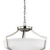 Generation Lighting. Three Light Semi-Flush Convertible Pendant