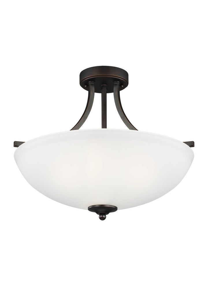 Generation Lighting. Three Light Semi-Flush Convertible Pendant