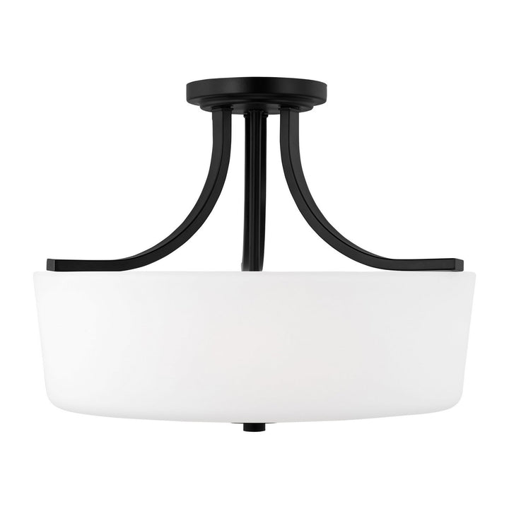 Generation Lighting. Three Light Semi-Flush Mount