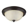 Generation Lighting. Two Light Flush Mount