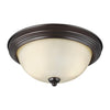 Generation Lighting. Two Light Flush Mount