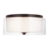 Generation Lighting. Two Light Flush Mount