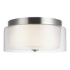 Generation Lighting. Two Light Flush Mount
