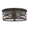 Generation Lighting. Two Light Outdoor Flush Mount