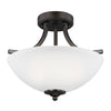 Generation Lighting. Two Light Semi-Flush Convertible Pendant