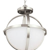 Generation Lighting. Two Light Semi-Flush Convertible Pendant