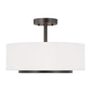 Generation Lighting. Two Light Semi-Flush Convertible Pendant