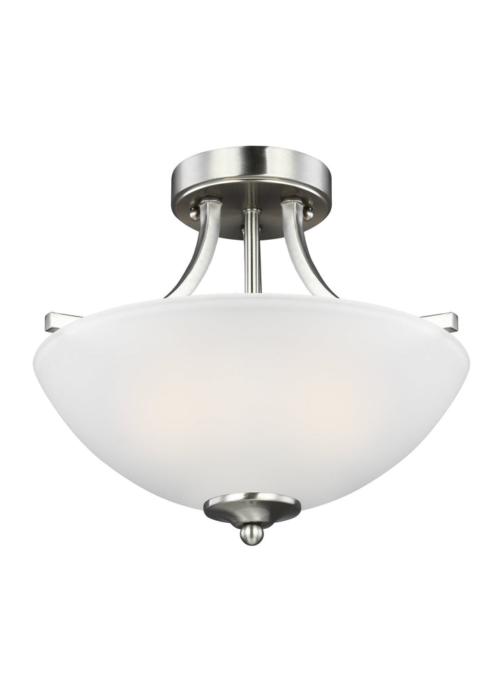 Generation Lighting. Two Light Semi-Flush Convertible Pendant