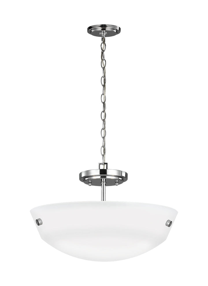 Generation Lighting. Two Light Semi-Flush Convertible Pendant