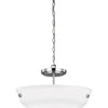 Generation Lighting. Two Light Semi-Flush Convertible Pendant