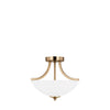 Generation Lighting. Two Light Semi-Flush Convertible Pendant