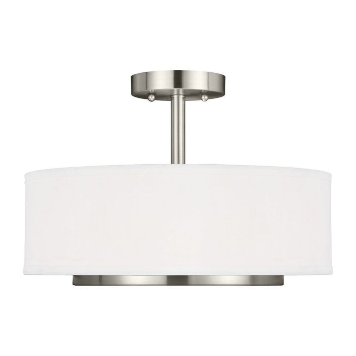 Generation Lighting. Two Light Semi-Flush Convertible Pendant