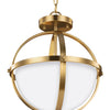 Generation Lighting. Two Light Semi-Flush Convertible Pendant