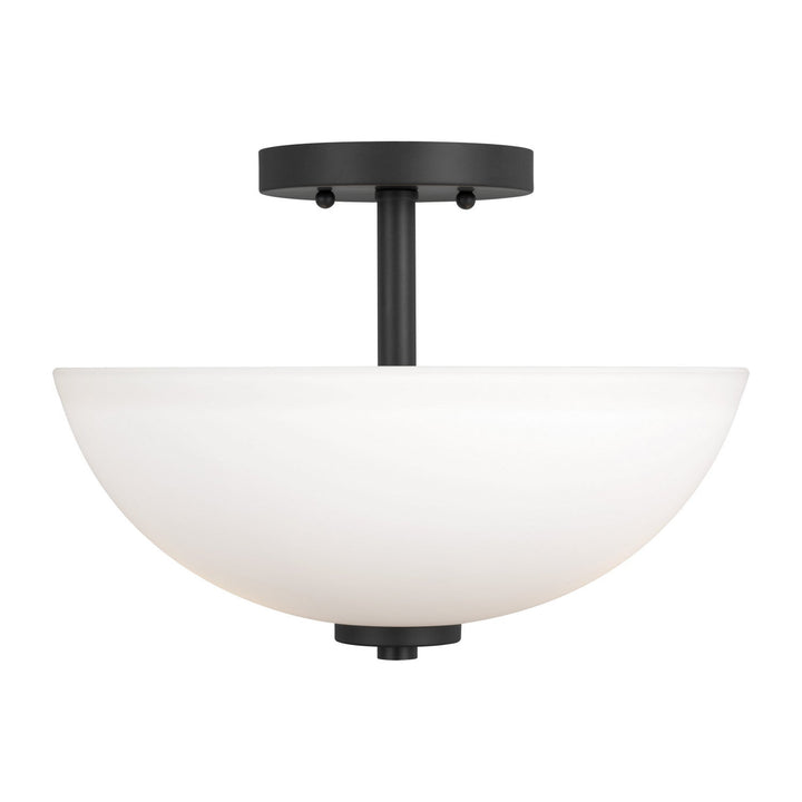 Generation Lighting. Two Light Semi-Flush Convertible Pendant