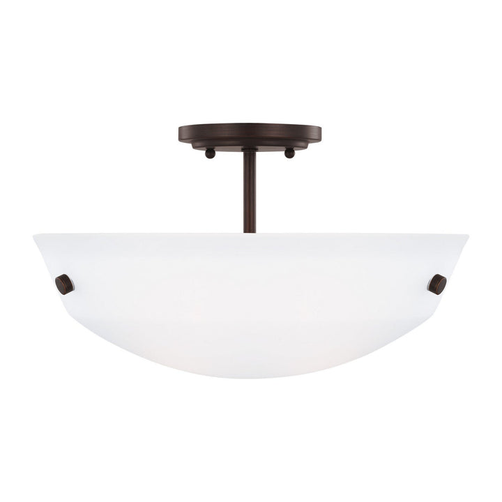 Generation Lighting. Two Light Semi-Flush Convertible Pendant